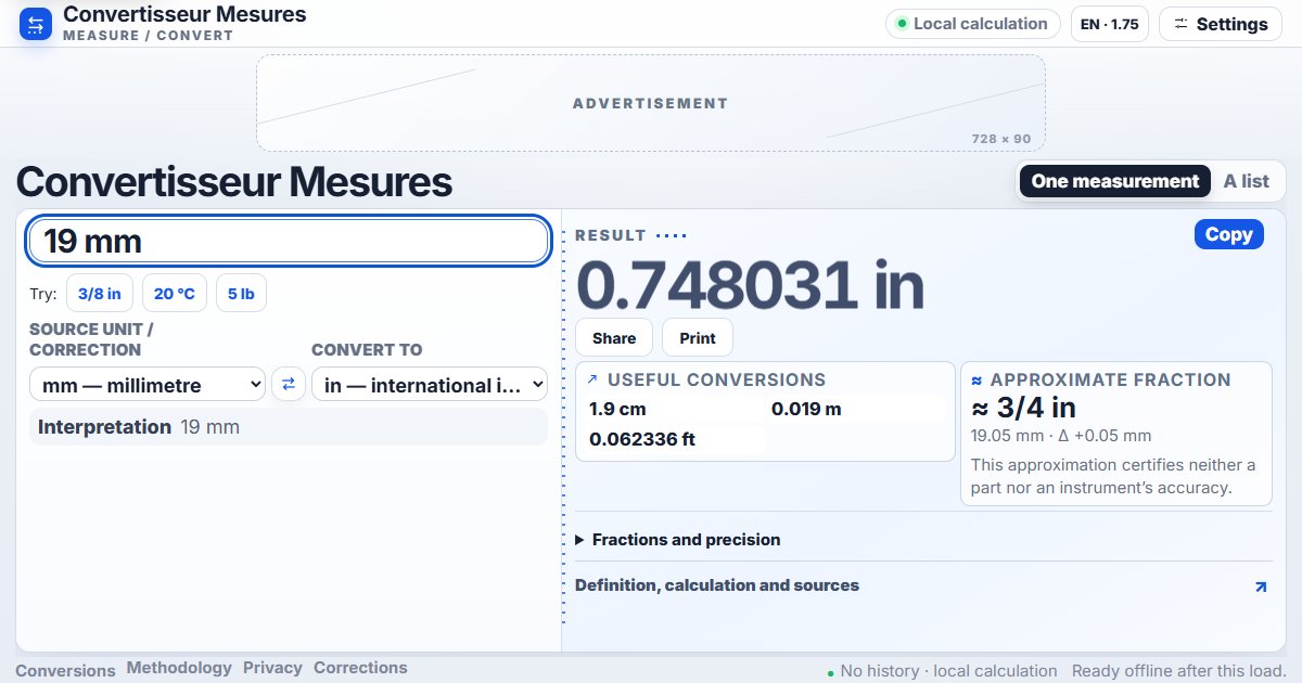 Convertisseur Mesures screenshot 1